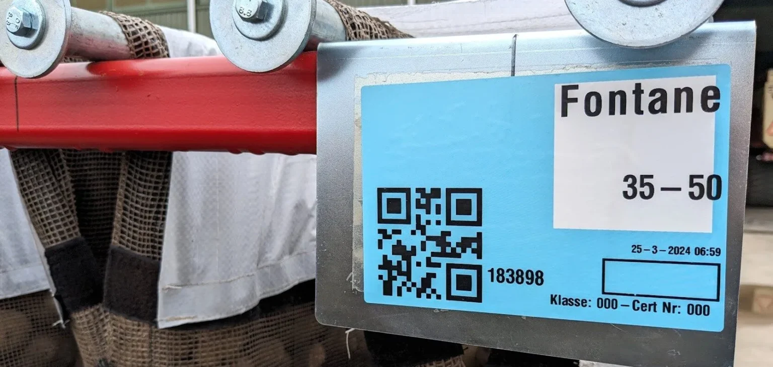 Naambordje aan kiemrek