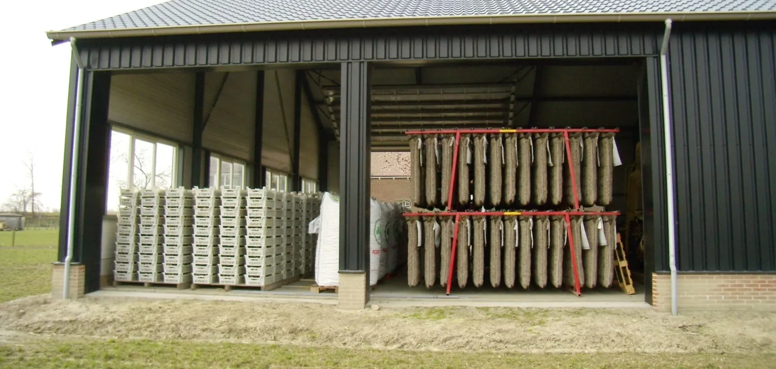 Ander voorbeeld van een trekschuur